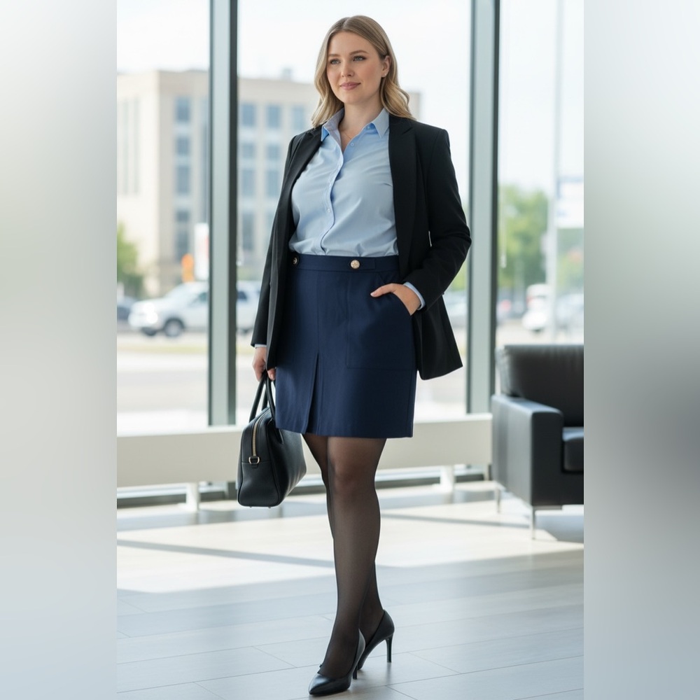 Tommy Hilfiger Navy Blue Women's Skirt